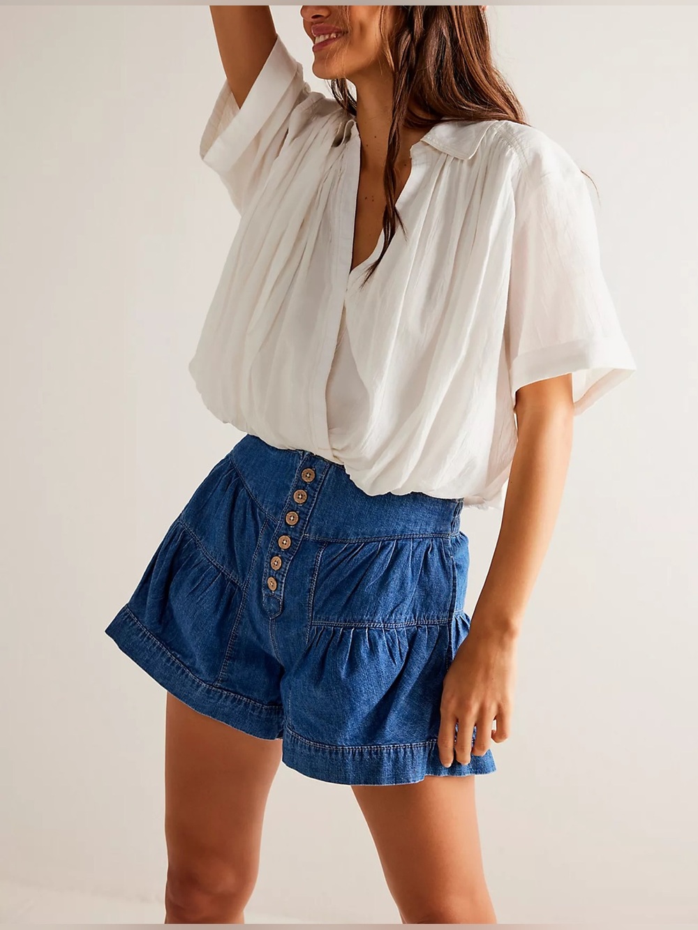 Free People Fleur Denim Shorts - Picture 3 of 4